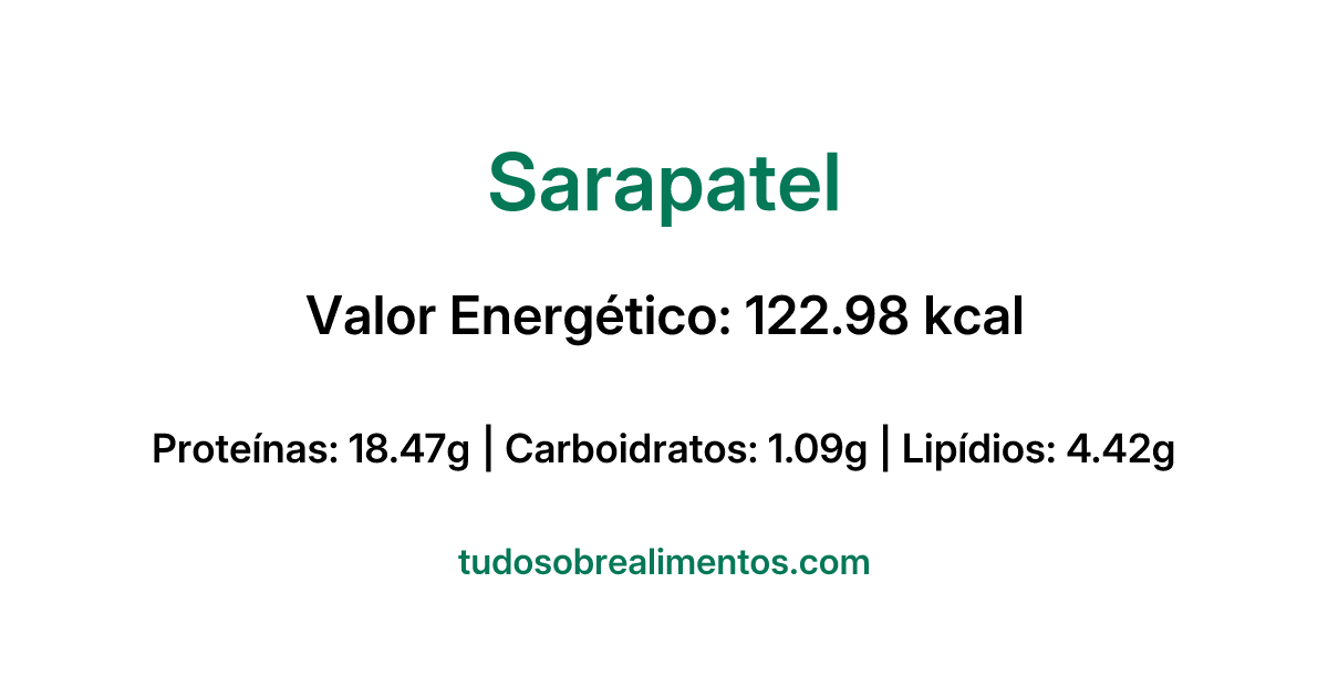 Informações Nutricionais: Sarapatel